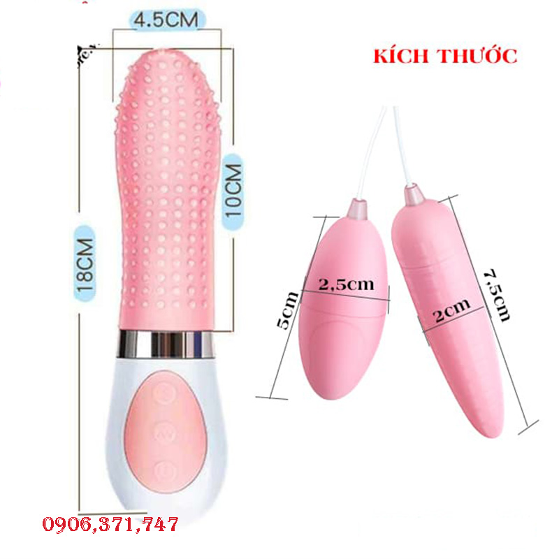Lưỡi liếm gai bi 2 trứng rung